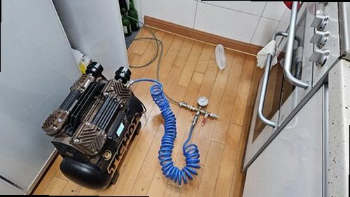 대전 중구 누수탐지 용두동 아파트 4층 주방 싱크대 하부 시공 후기 사진