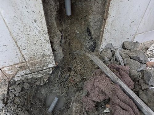 강북구 누수탐지 번동 아파트 6층 다용도실 벽면 시공 후기 사진