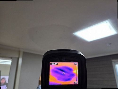 대전 서구 누수탐지 정림동 연립주택 1층 거실 벽 하단 시공 후기 사진