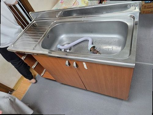 세종시 누수탐지 소담동 아파트 3층 주방 싱크대 뒤편 시공 후기 사진