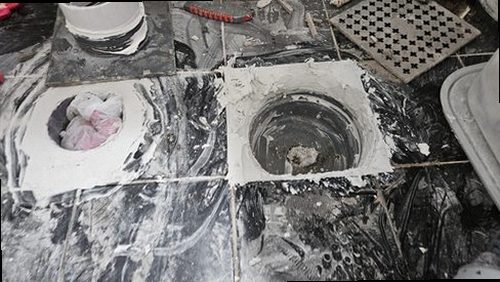 의왕 누수탐지 학의동 전원주택 1층 화장실 바닥 시공 후기 사진