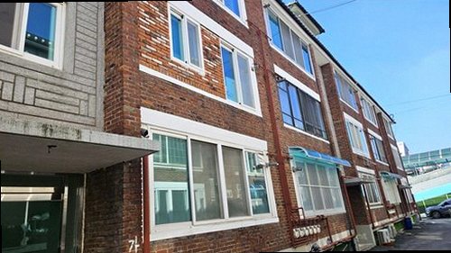 도봉구 누수탐지 천장 물자국과 복도 바닥 대리석의 누수 흔적을 확인하는 현장