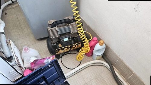 누수탐지 열화상 카메라와 공압 장비를 활용한 누수 점검 과정