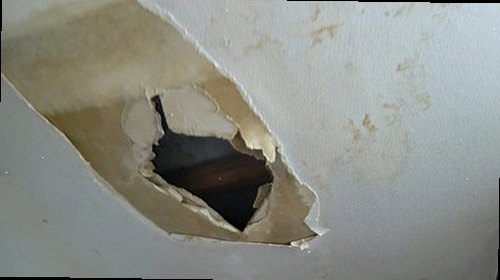 누수탐지 보일러와 난방 분배기 주변을 점검하는 현장