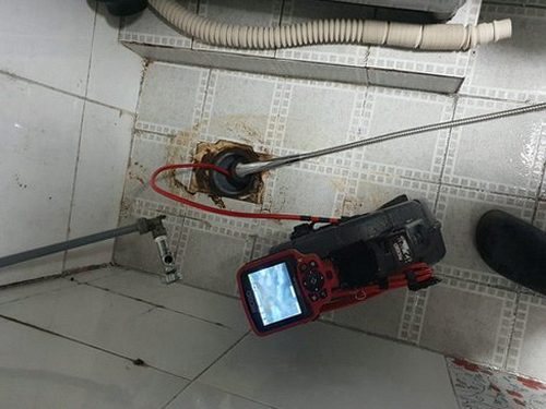장안구 율전동 하수구막힘 — 세탁실 배수관 점검
