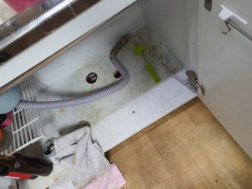권선구 구운동 하수구막힘 — 주방 배수구 정체