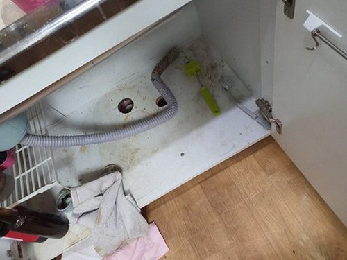 군포 대야동 하수구막힘 — 세탁실 배수 흐름 저하