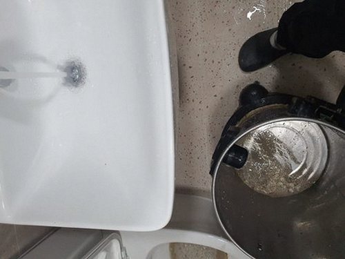 의왕 이동 하수구막힘 — 배수 지연 점검